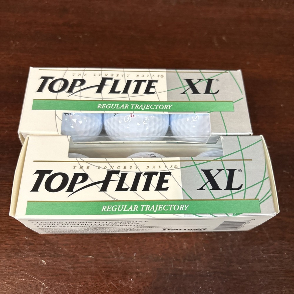 2~Top Flite XL‎ Golf Balls~Regular Trajectory~Total of 6 balls